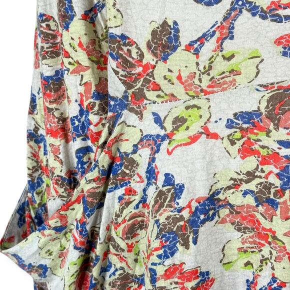 Hurley Y2K Surfer Asymmetric Floral Print Tie Strap Pocket Slip Mini Dress Sz M - Picture 3 of 8